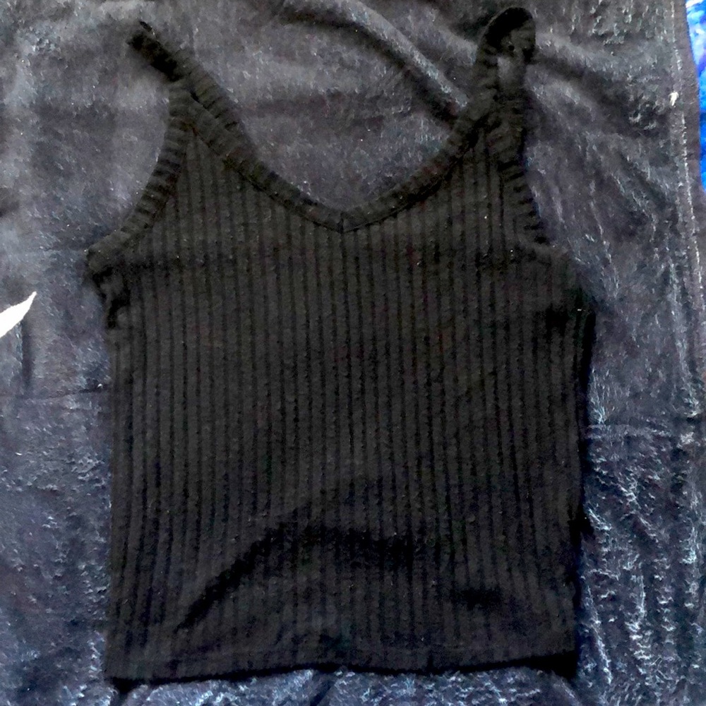 Black tank top